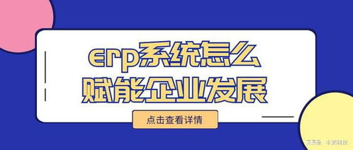 erp系統怎么賦能企業發展